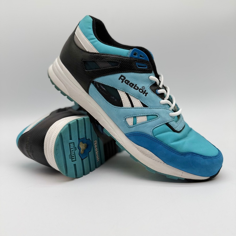 Reebok Ventilator Mens 10 Blue Black Running Shoes Hexalite * Not/OG Box *